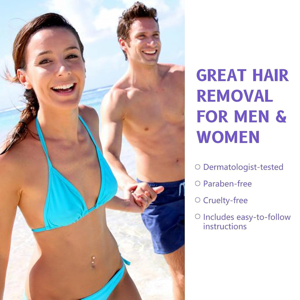 GOWEGO Hair Removal Cream for Sensitive Skin | Facial, Body, Bikini, Arms, Legs (3.38 fl oz)