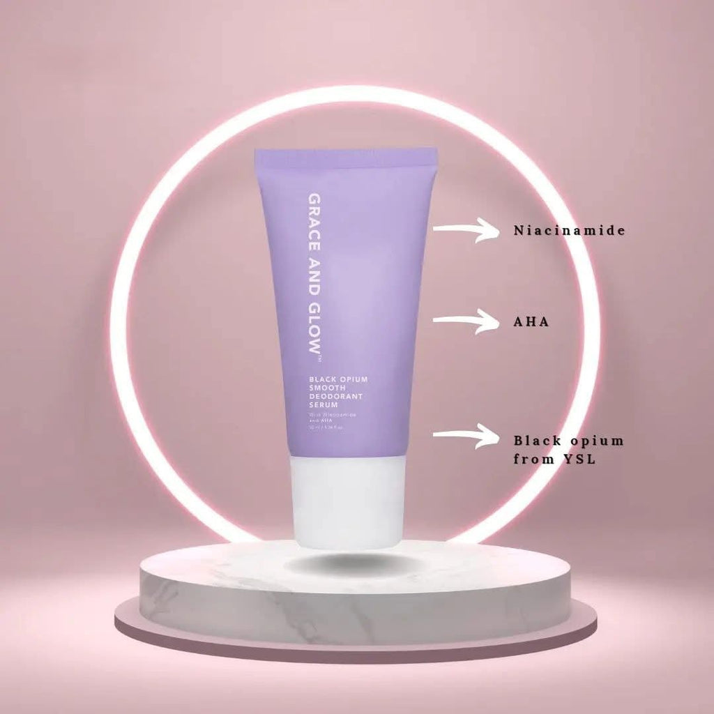 Grace and Glow Bright & Smooth Deodorant Serum with Niacinamide & AHA - 50ml