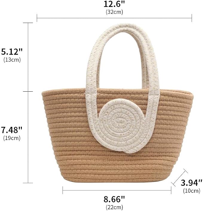Large Capacity Raffia Tote Bag