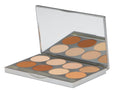 Graftobian HD Pro Powder Foundation Palette – Warm (8-Well) with Mirror
