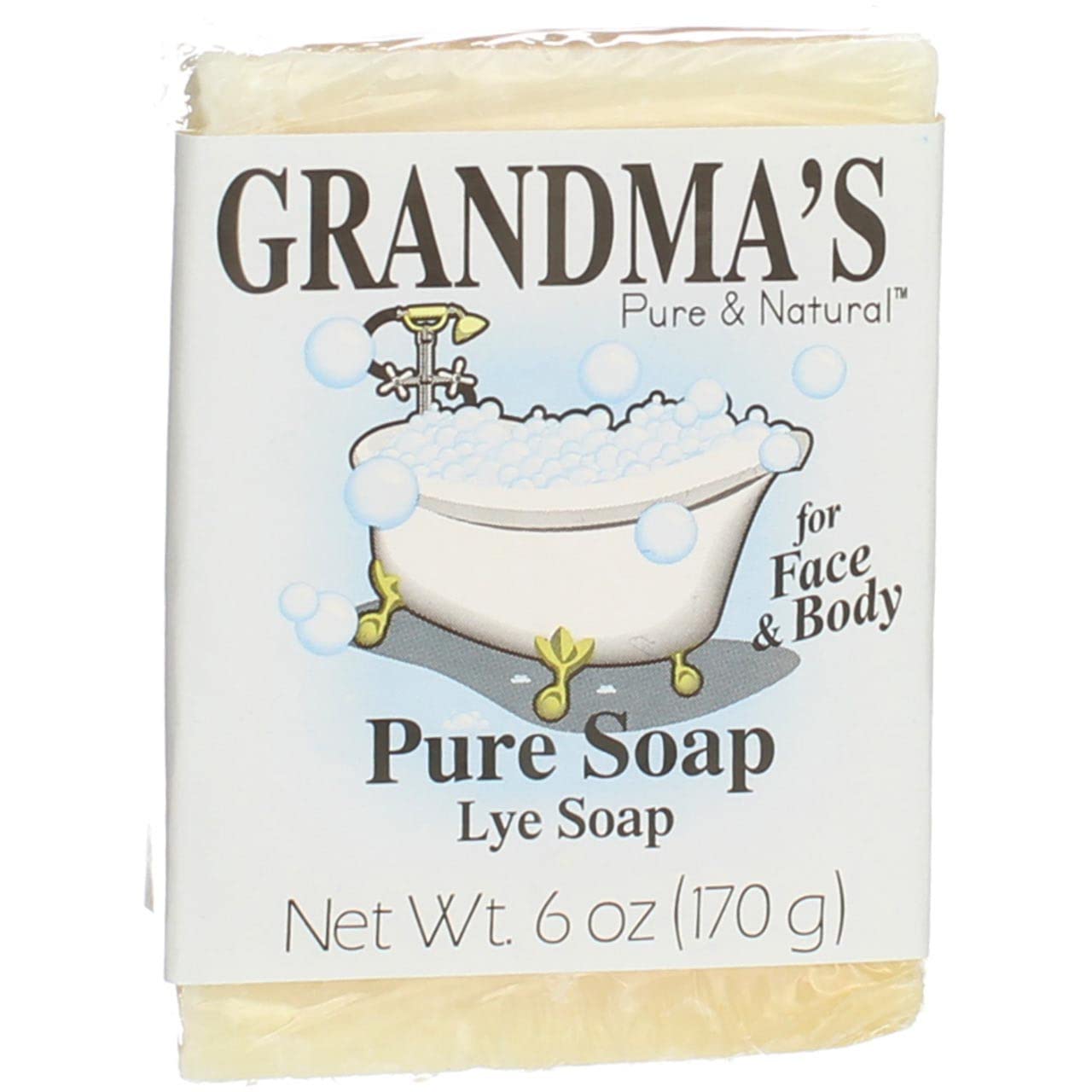 Grandma's Lye Face & Body Soap - 6 oz, 3-Pack | GRANDMA'S PURE & NATURAL