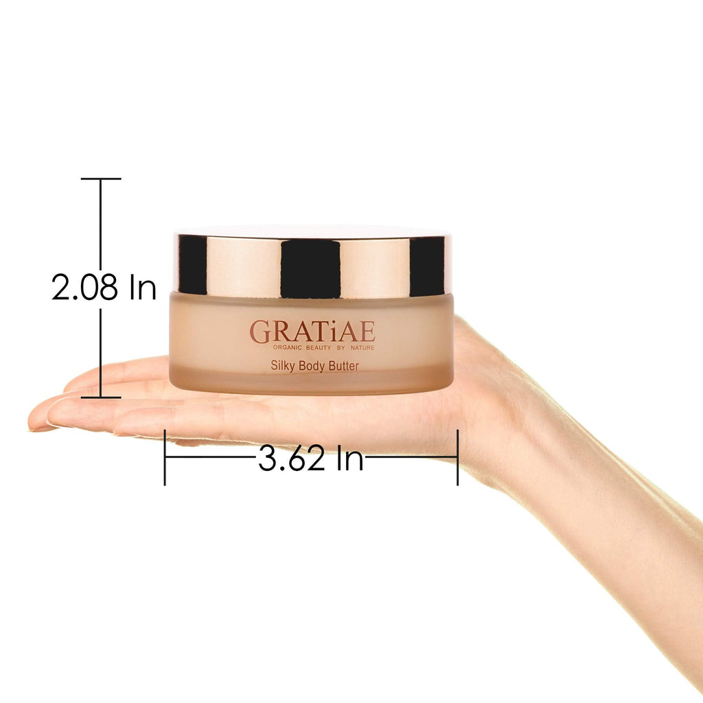 Gratiae Organic Silky Body Butter – Hydrating Shea Cream for Neck & Decollete