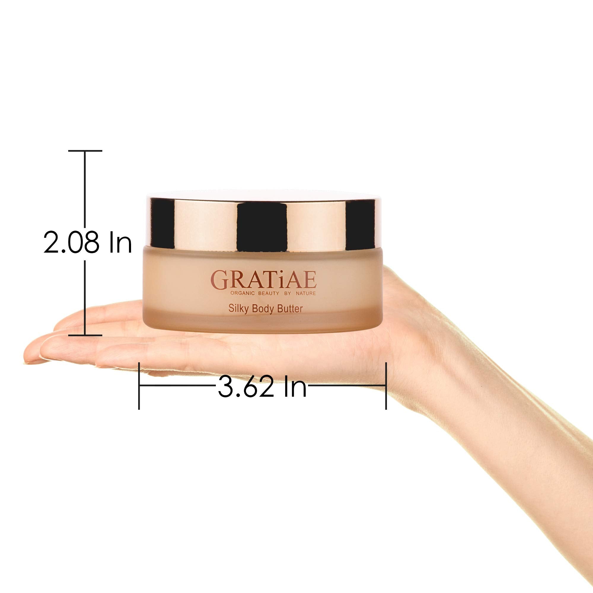 Gratiae Organic Silky Body Butter – Hydrating Shea Cream for Neck & Decollete
