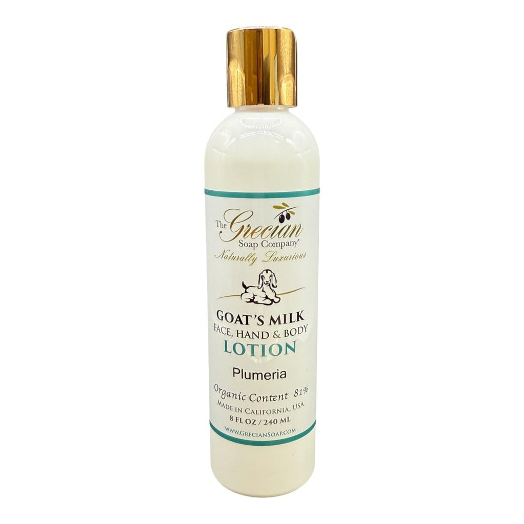 The Grecian Soap Company GM Lotion Plumeria – Goat Milk Moisturizer