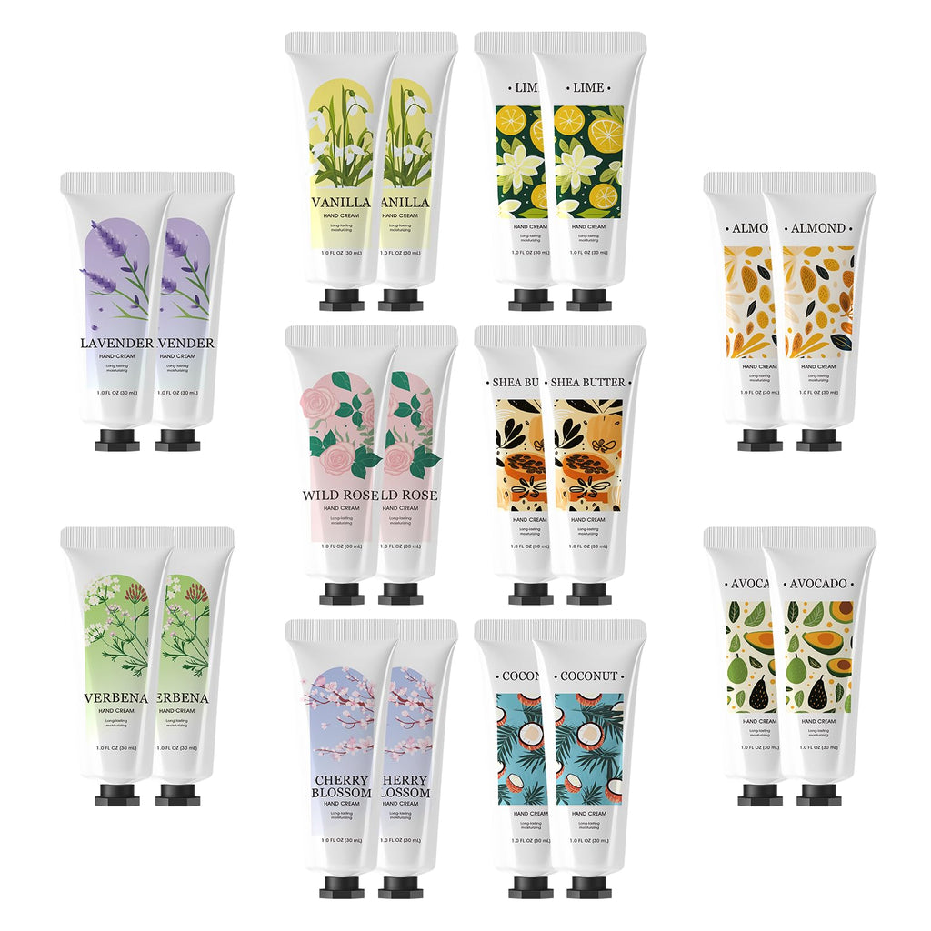 Green Canyon Spa Hand Cream 20-Pack – Mini Travel Lotions Gift Set