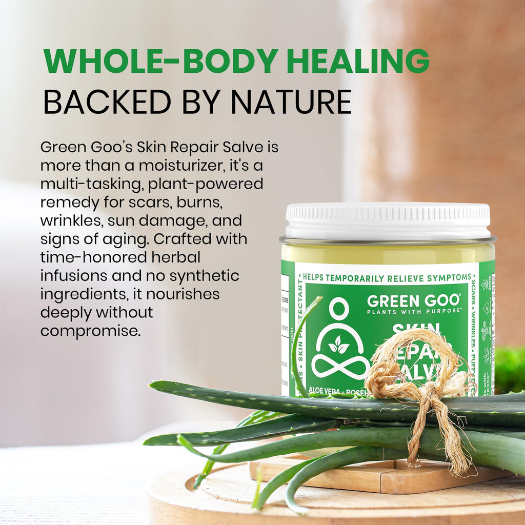 Green Goo Skin Repair Salve — Natural Face & Body Moisturizer, 4 Oz