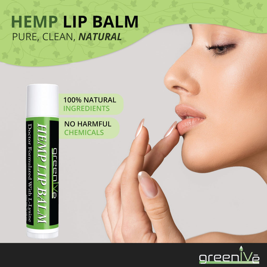 GreenIVe Hemp Lip Balm – Vegan Hydration with Omegas 3 & 6, Vitamin E