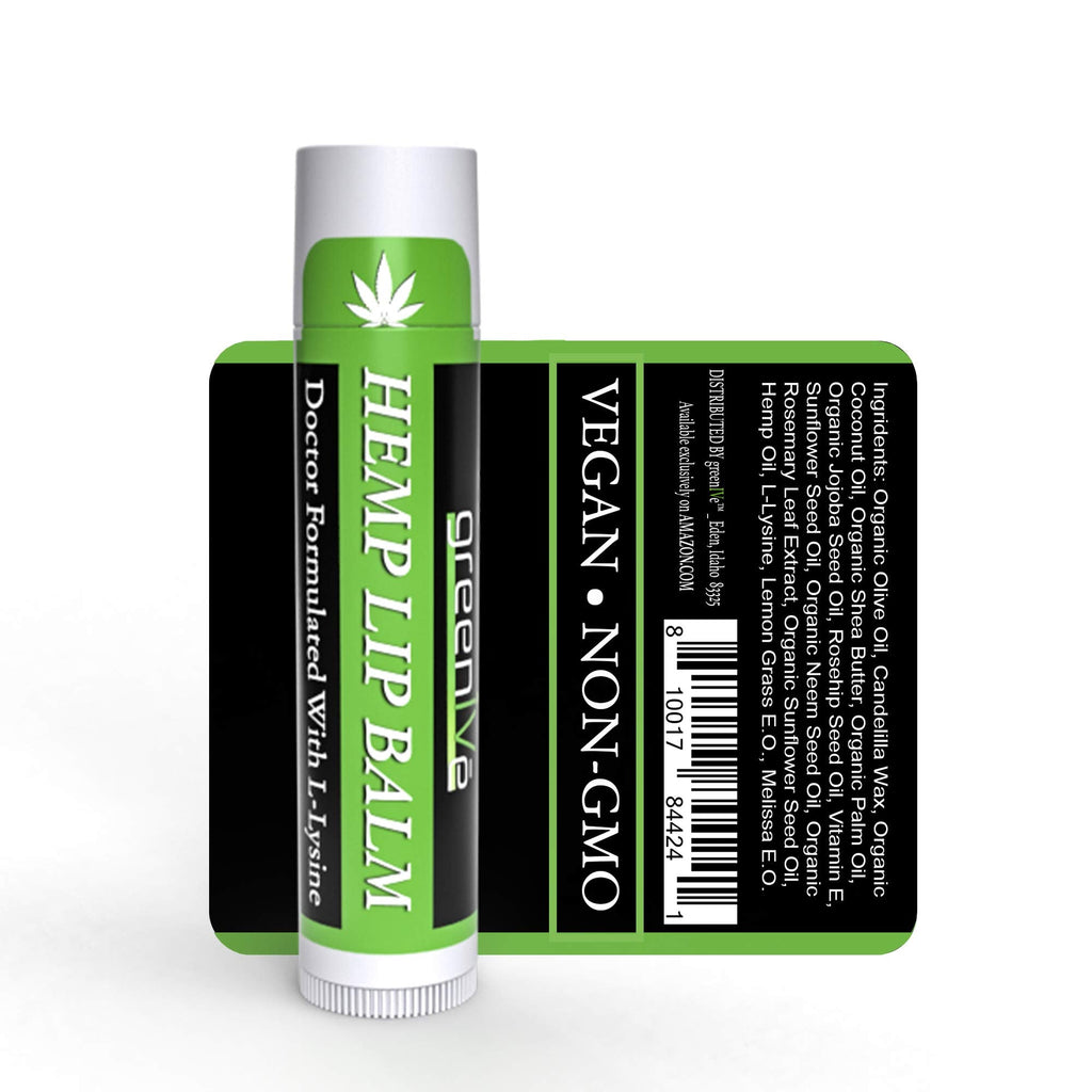 GreenIVe Hemp Lip Balm – Vegan Hydration with Omegas 3 & 6, Vitamin E