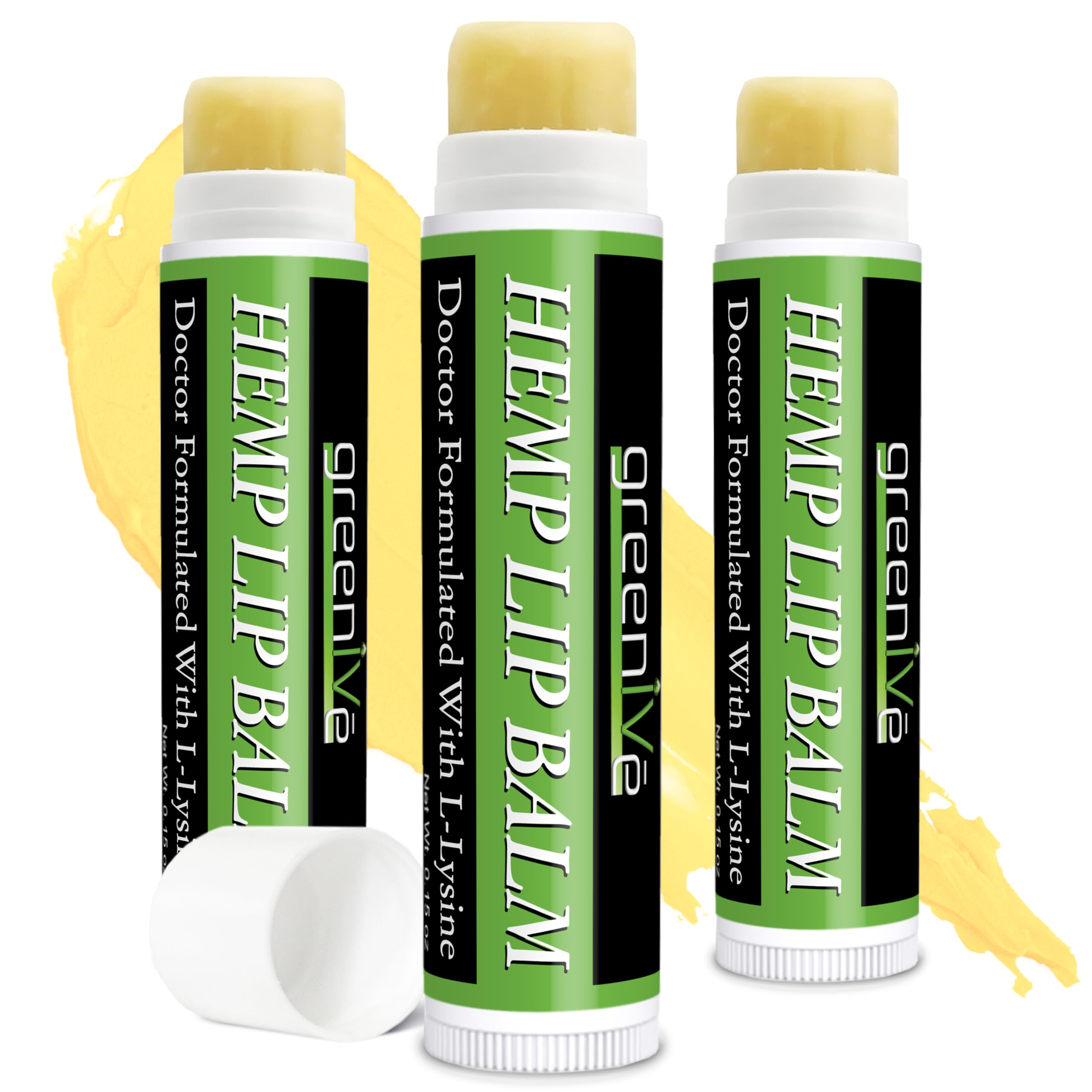 GreenIVe Hemp Lip Balm – Vegan Hydration with Omegas 3 & 6, Vitamin E