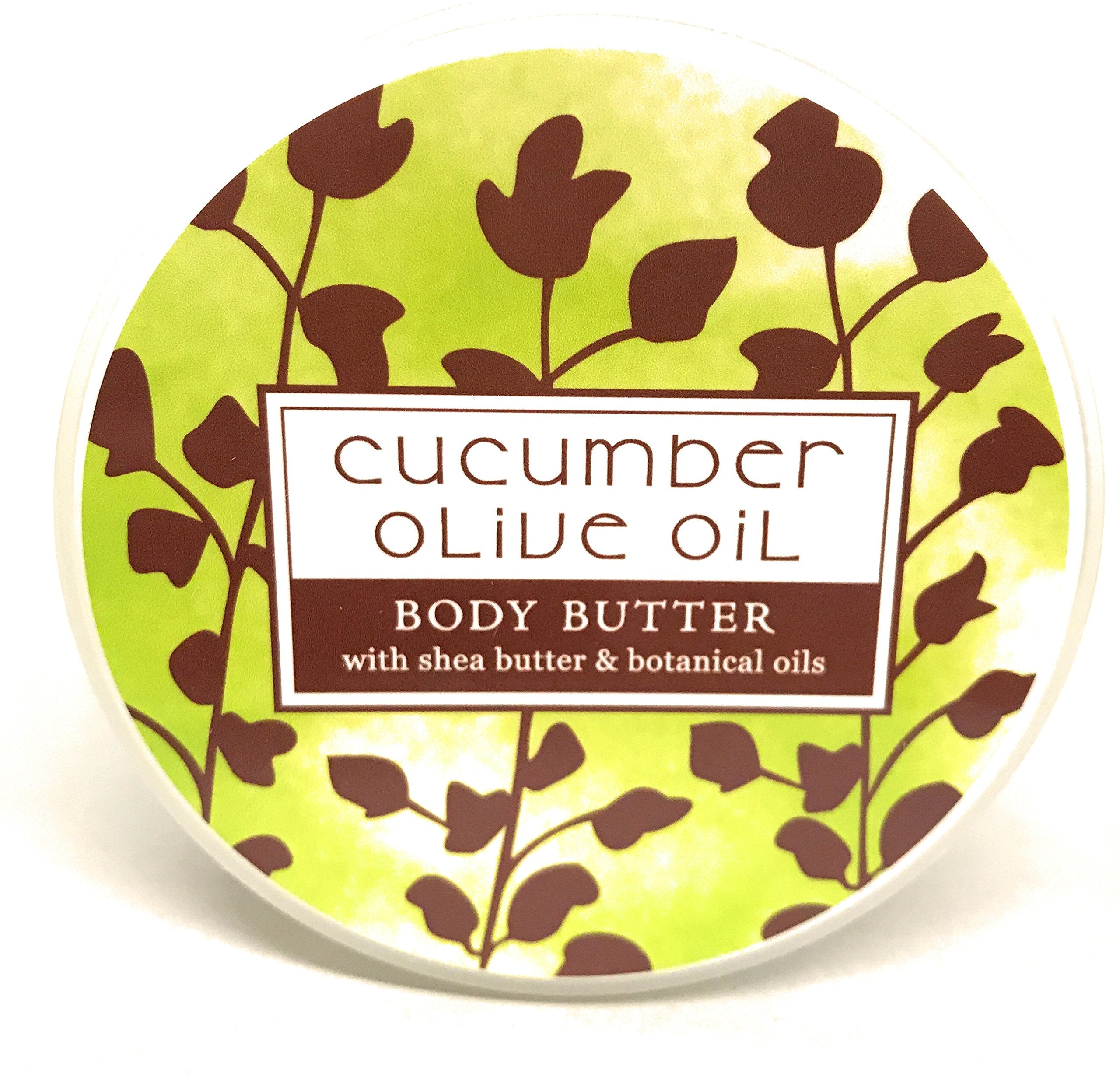 Greenwich Bay Botanic Body Butter with Shea & Cocoa Butter – 8oz Tub | Cucumber Olive Oil