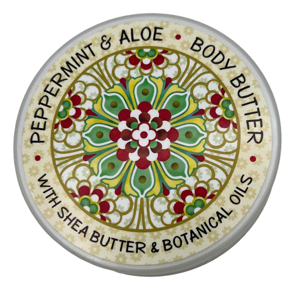 Greenwich Bay Peppermint & Aloe Shea & Cocoa Butter Body Butter – Garden Collection, 8 oz