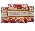 Greenwich Bay Peppermint Frost 6oz Holiday Shea Butter Soap Trio – 3 Bars