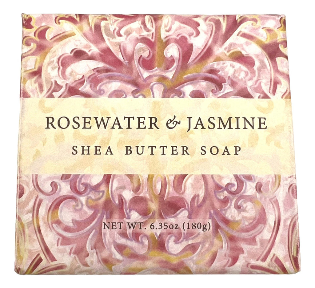 Greenwich Bay Rosewater Jasmine 3-Piece Gift Set – Body Butter, Spa Soap & Dusting Powder