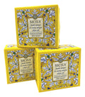 Greenwich Bay Sicily Exfoliating Spa Soap – Set of 3 Square Bars, 6.35 oz Each