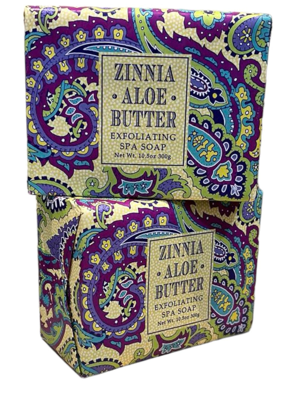 Greenwich Bay Trading Co. Zinnia & Aloe Butter Soap – 2 x 10.5 oz Triple Milled Luxury Bars