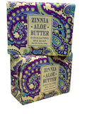 Greenwich Bay Trading Co. Zinnia & Aloe Butter Soap – 2 x 10.5 oz Triple Milled Luxury Bars