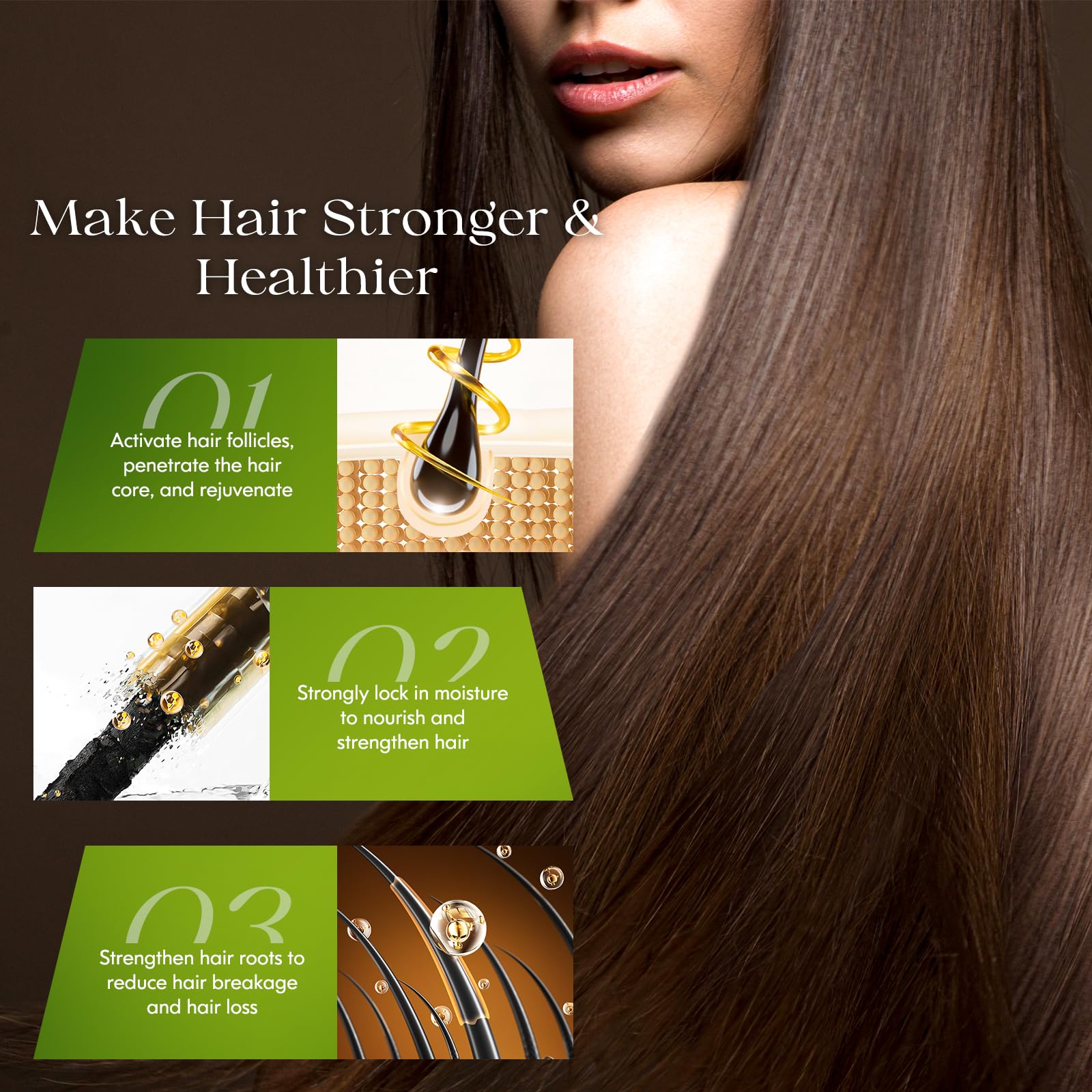 GREEONIL Batana Oil with Scalp Massager Brush for Hair Growth – 100% Pure & Organic