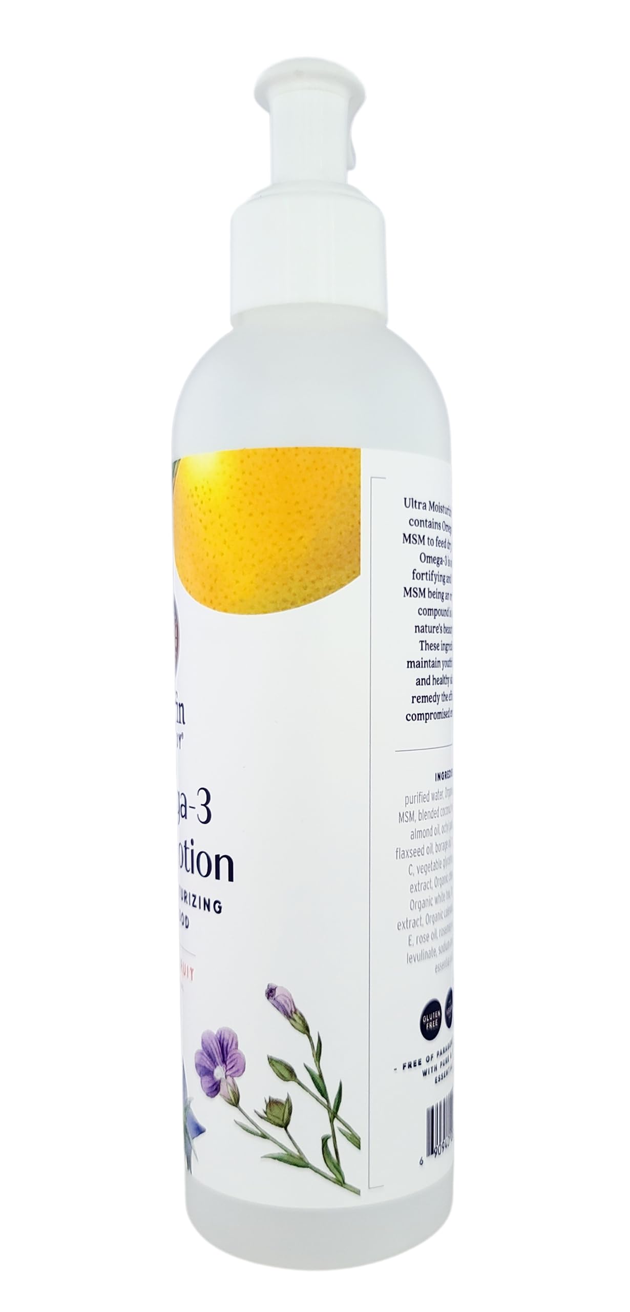 Griffin Remedy Omega-3 Body Lotion – Grapefruit & MSM, Ultra Moisturizing, All-Natural, Paraben & Sulfate Free, 8 fl oz