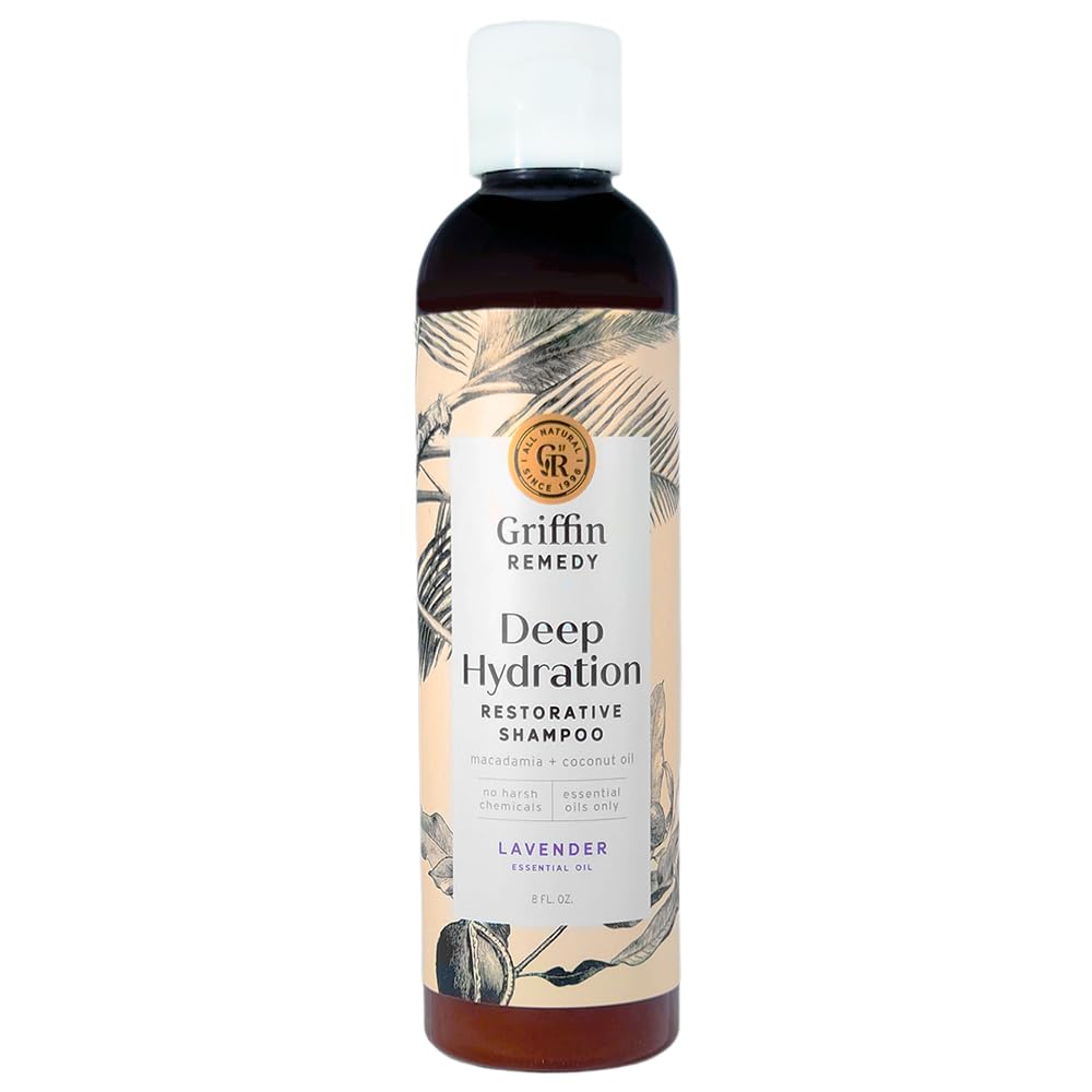 Griffin Remedy Restorative Shampoo – All-Natural, Sulfate Free, Shea Butter & Macadamia Oil