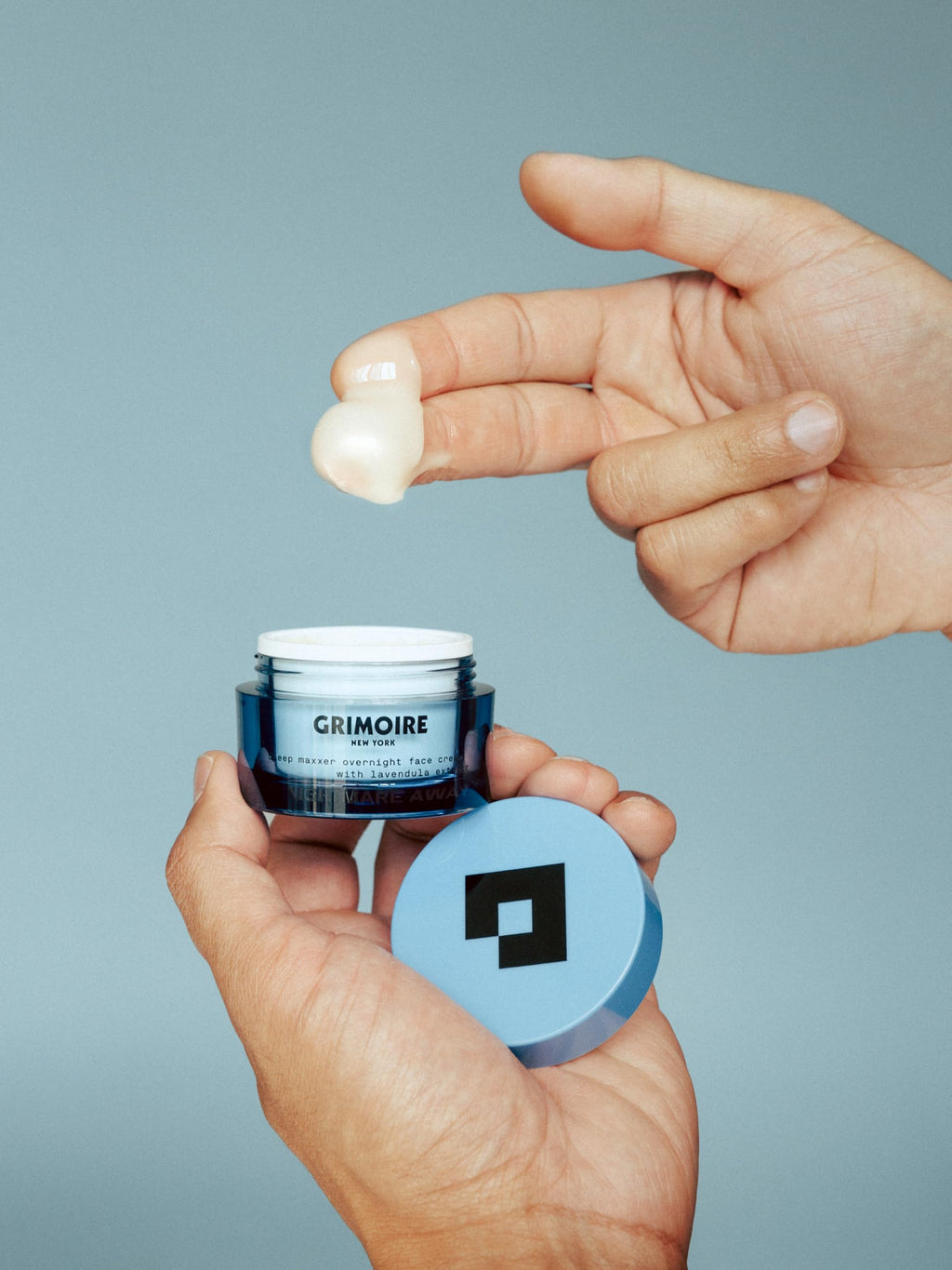 Grimoire New York Nightmare Away Overnight Hydrating Cream – Lavender & Micro Super Greens