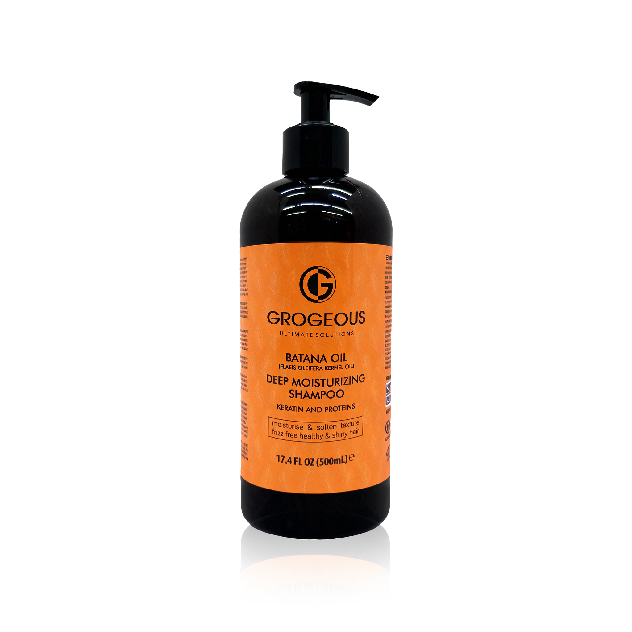 Grogeous Batana Oil Deep Moisturizing Shampoo Hydration & Frizz Control 500 ml/16.9 oz