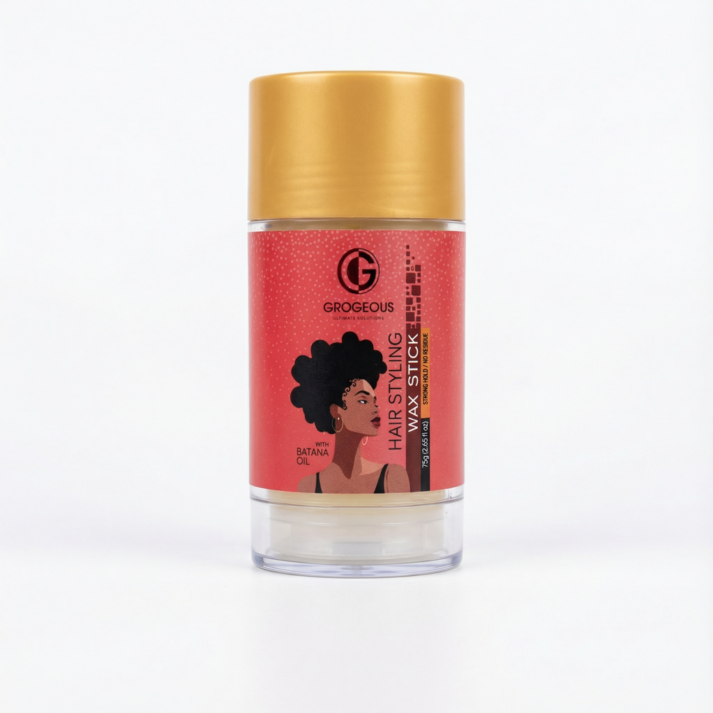 Grogeous Batana Oil Hair Styling Wax Stick Flexible Hold & Texture Control 75 g