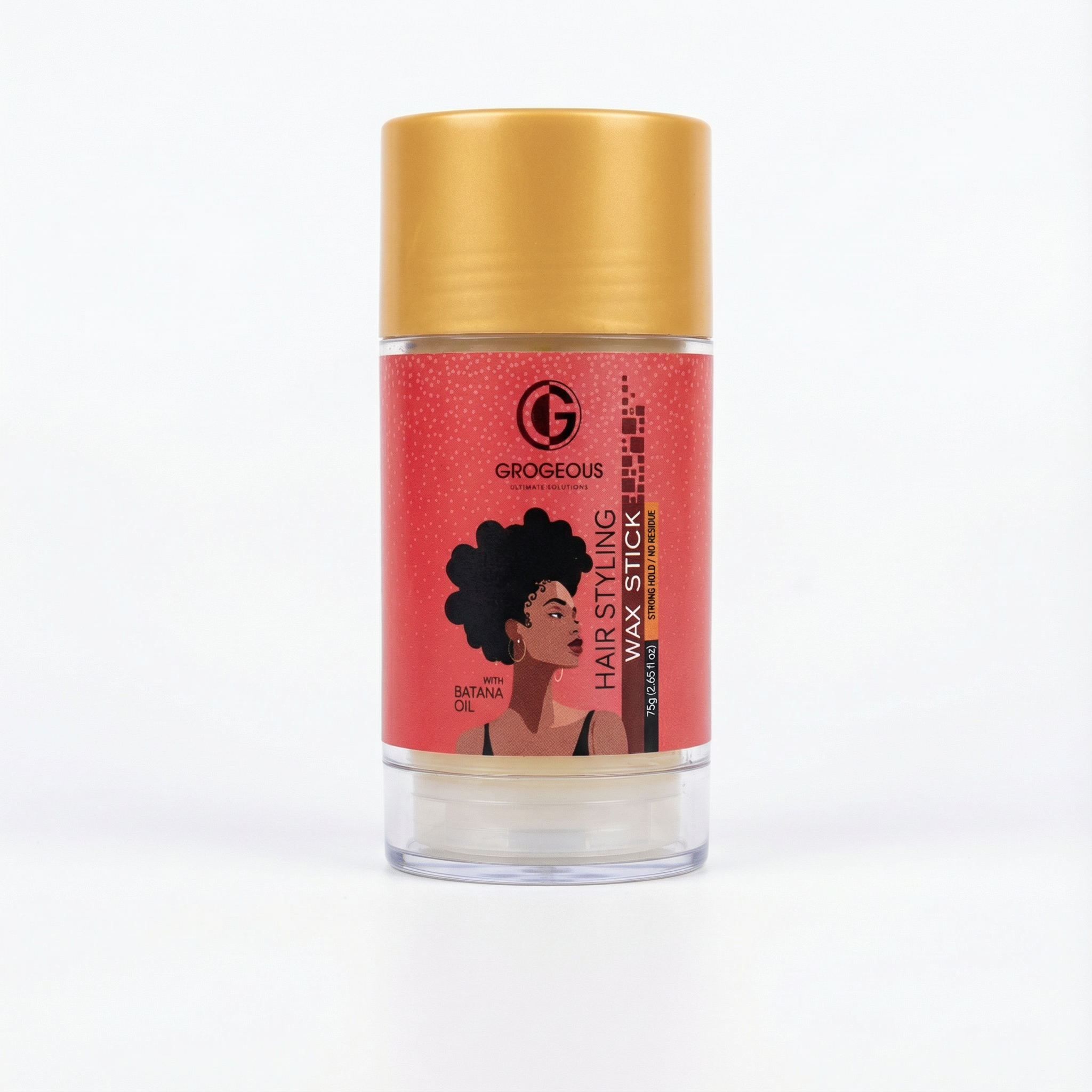 Grogeous Batana Oil Hair Styling Wax Stick Flexible Hold & Texture Control 75 g