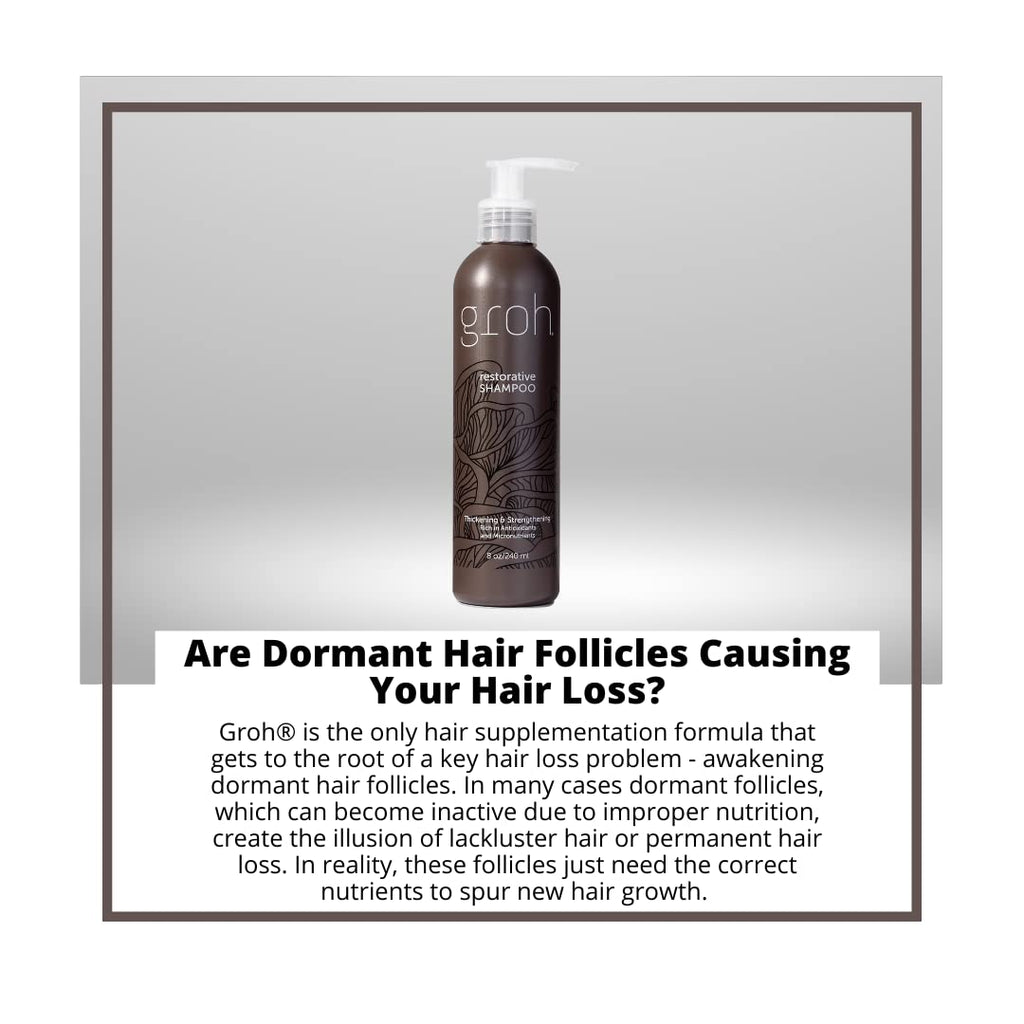 GROH Restorative Shampoo — Daily Thickening & Scalp Support, 8oz