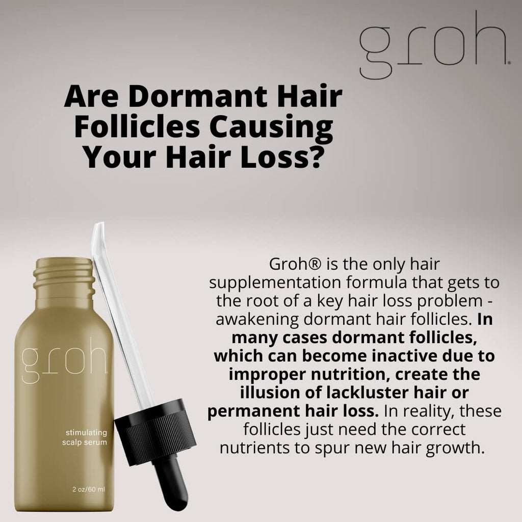 Groh Stimulating Scalp Serum – Nourish Follicles & Healthy Scalp (2.8 oz)
