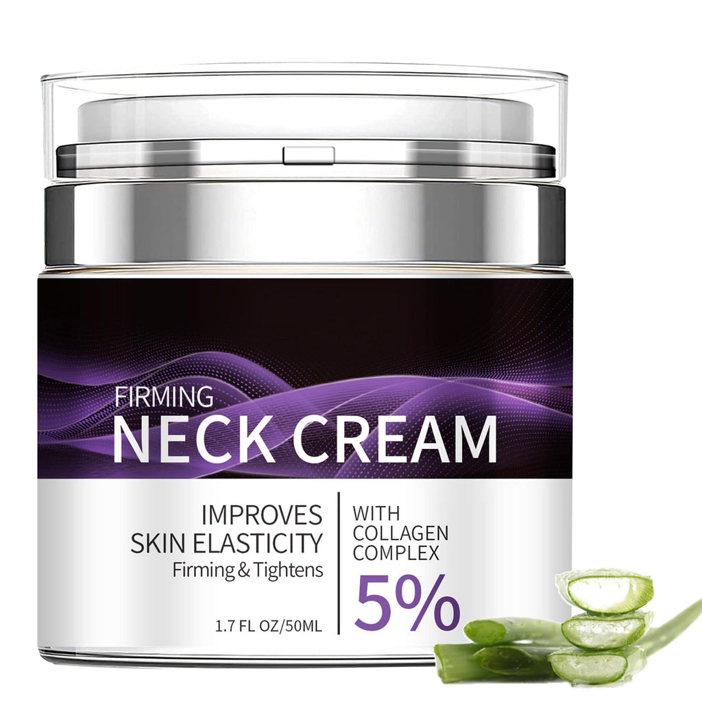 Grospe 5% Collagen Complex Neck Firming Cream – Anti-Aging Moisturizer for Neck & Chest, All-Natural, 1.8 oz