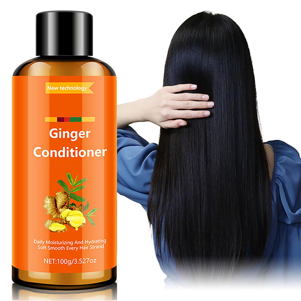 Grospe Ginger Shampoo & Conditioner Set – Keratin Smoothing Anti-Frizz Duo (Travel Size)