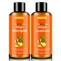 Grospe Ginger Shampoo & Conditioner Set – Keratin Smoothing Anti-Frizz Duo (Travel Size)