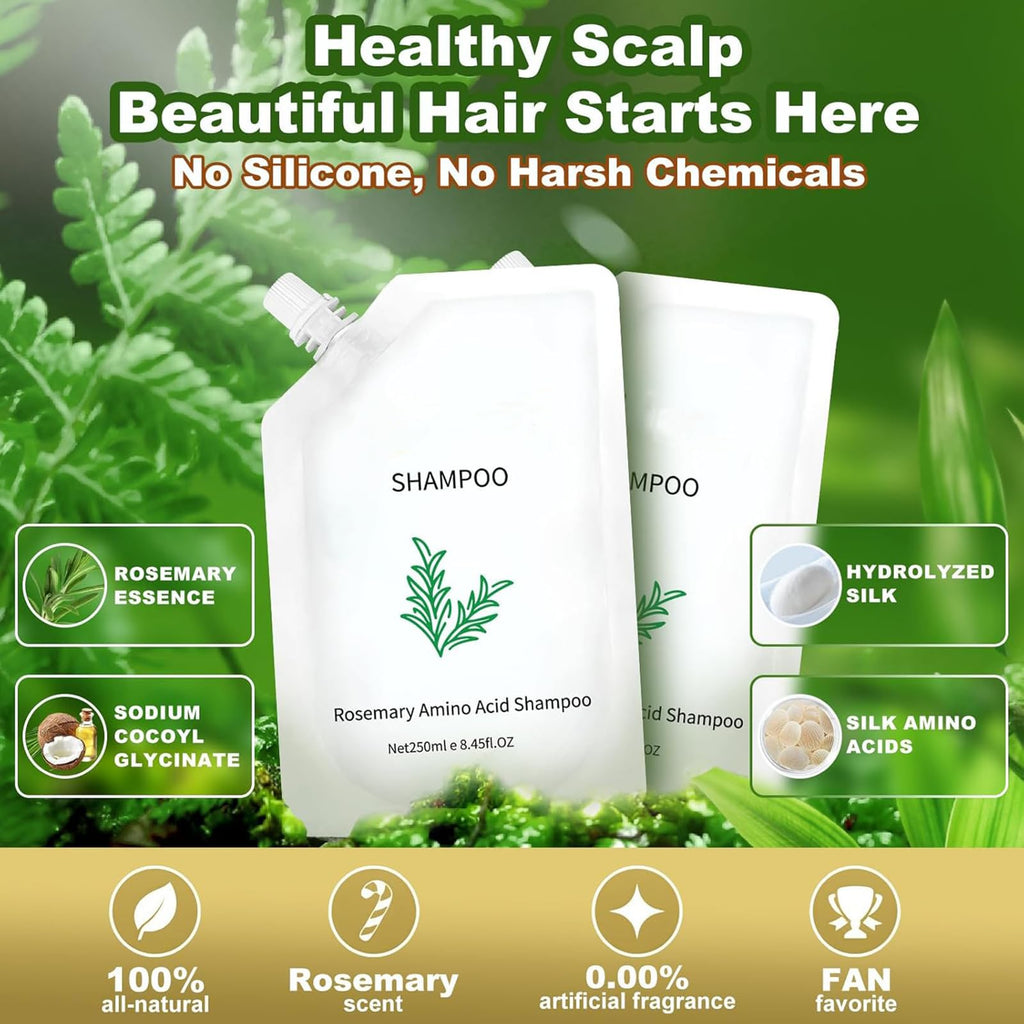 Grospe Rosemary Amino Acid Shampoo – Hair Regrowth, Frizz Reduction & Scalp Nourishment | 250ml