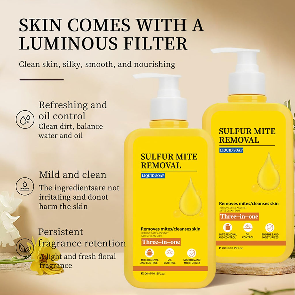 Grospe Sulfur Body Wash – 3-in-1 Deep Cleansing & Hydration (300ml)