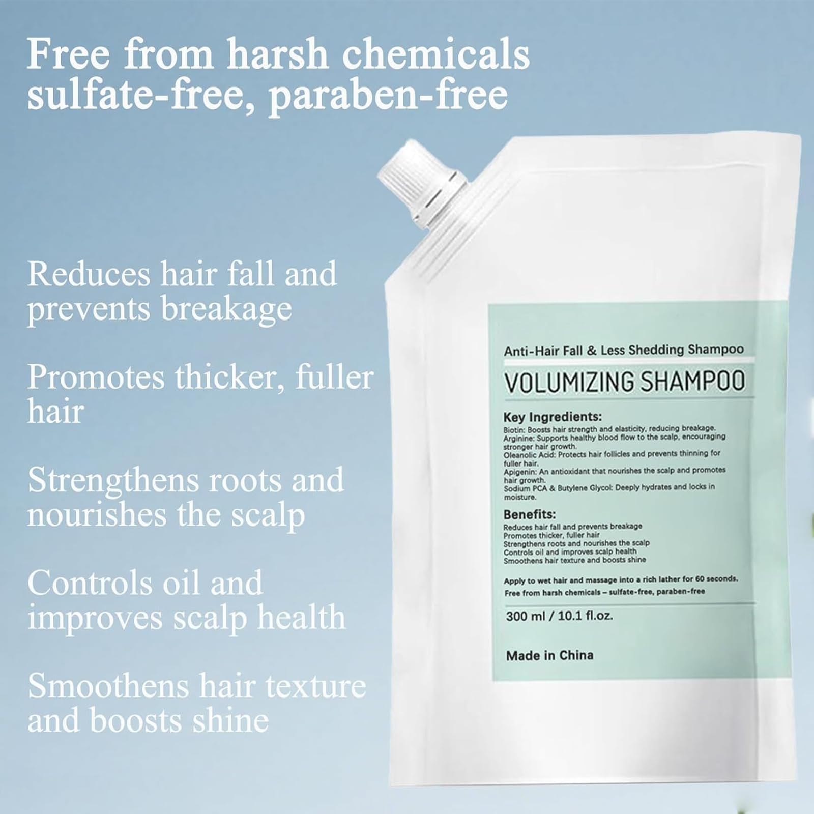 Grospe Trichology Volumizing Shampoo – Anti-Hair Fall & Less Shedding, 300ml