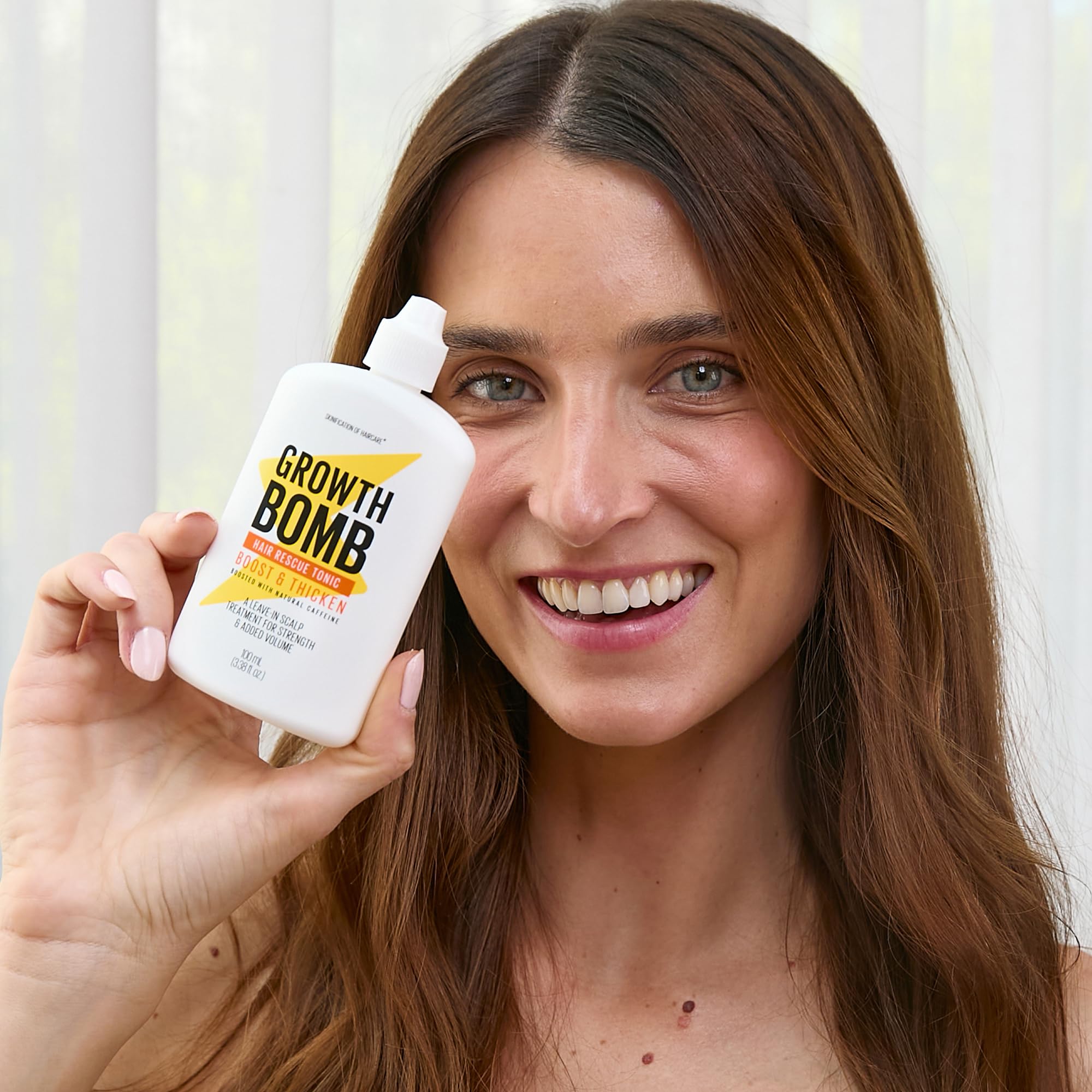 Growth Bomb Hair Rescue Tonic – Daily Root Serum with Natural Botanicals for Thicker-Looking Hair