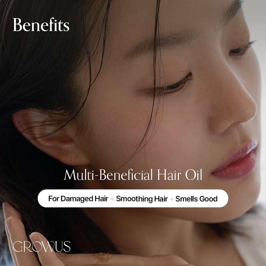 GROWUS Damage Therapy Hair Oil – Lightweight Protein Botanical Blend, UV & Heat Defense