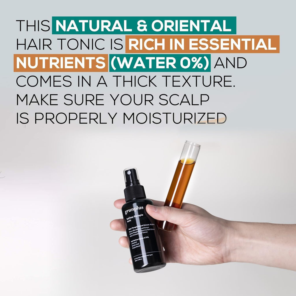 Grunplus Hair Growth Serum for Thinning Hair – 3.4 oz Phyto Therapy Extract with Herbal Essences