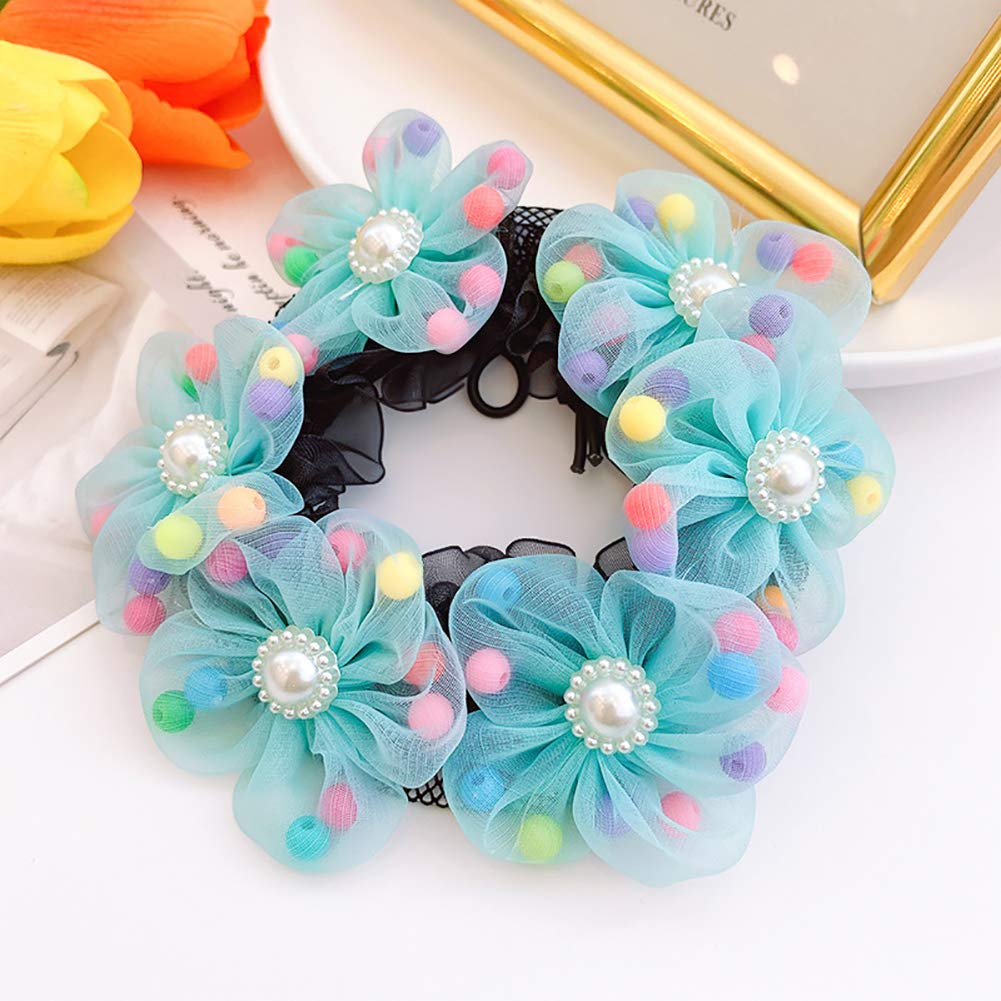 GSHLLO 3-Piece Girls Ballet Bun Covers – Dance Snood Hair Net Accessories