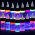 GTARTISTOO 14 Color Tattoo Ink Set (15ml) – UV Glow & High-Pigment Inks