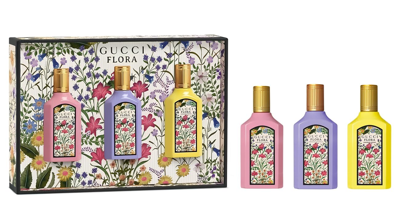 Gucci Flora Mini Set for Women – Gardenia, Magnolia & Orchid, 0.16 oz Each