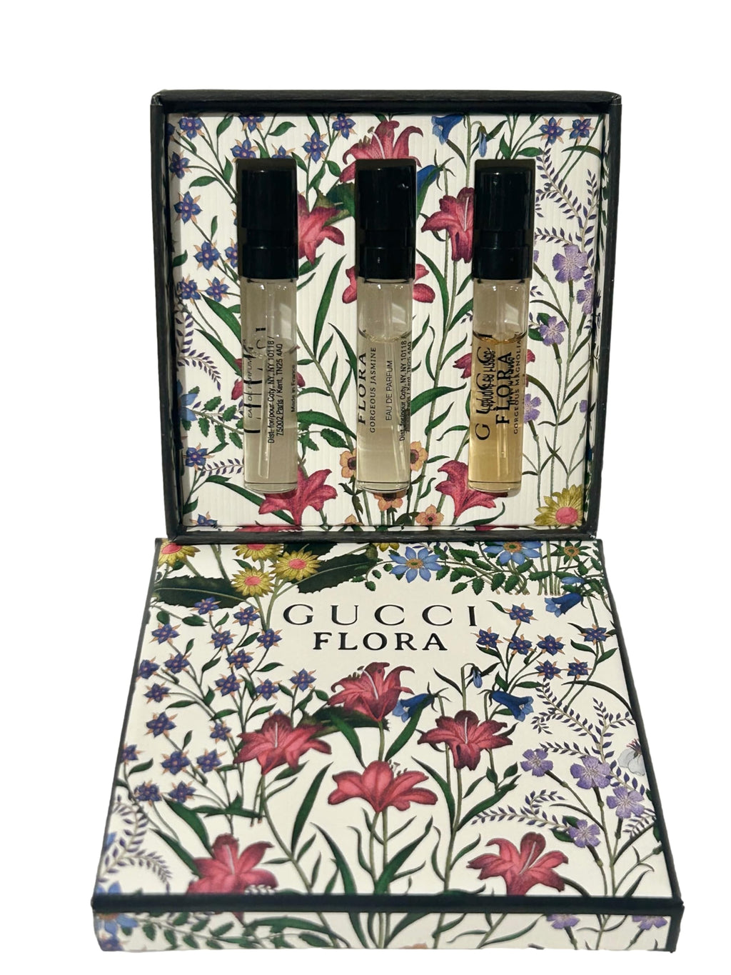 Gucci Flora Sample Gift Set – 3 Mini Perfume Vials (Gardenia, Jasmine, Magnolia) 1.5 ml
