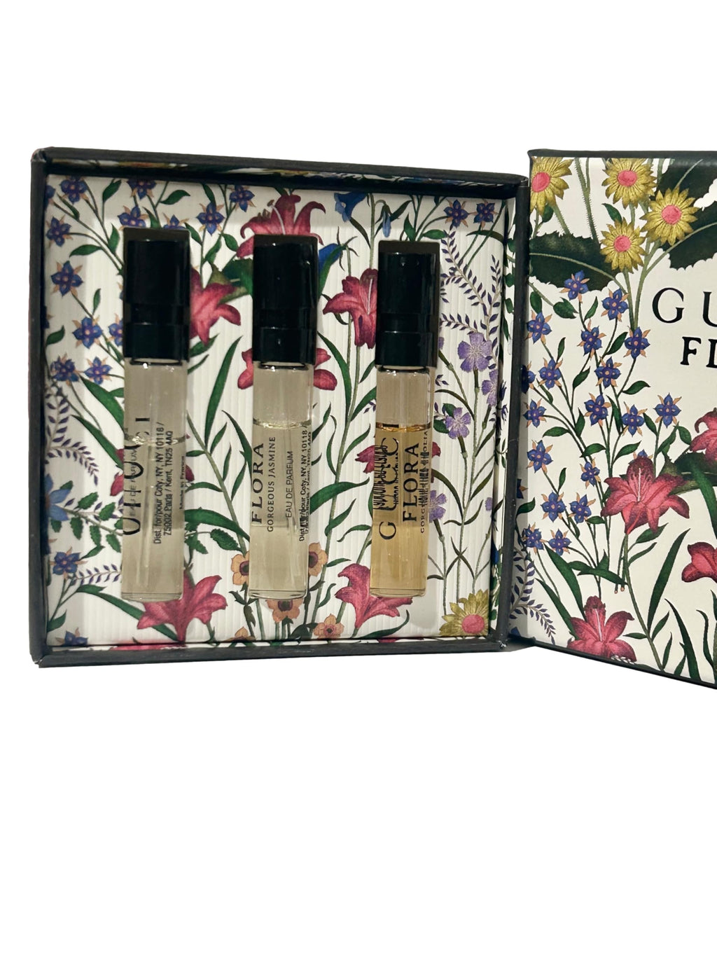 Gucci Flora Sample Gift Set – 3 Mini Perfume Vials (Gardenia, Jasmine, Magnolia) 1.5 ml