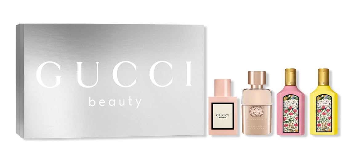 Gucci 4-Piece Mini Discovery Set: Guilty EDT, Flora Gorgeous Orchid EDP, Bloom EDP