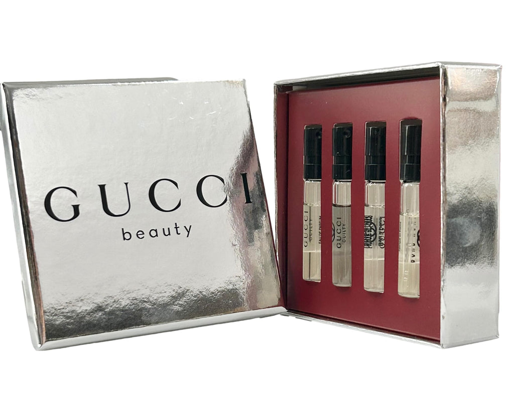Gucci Guilty Men Sample Gift Set – 4 x 1.5 ml Vials (EDT, Parfum, EDP, Essence)