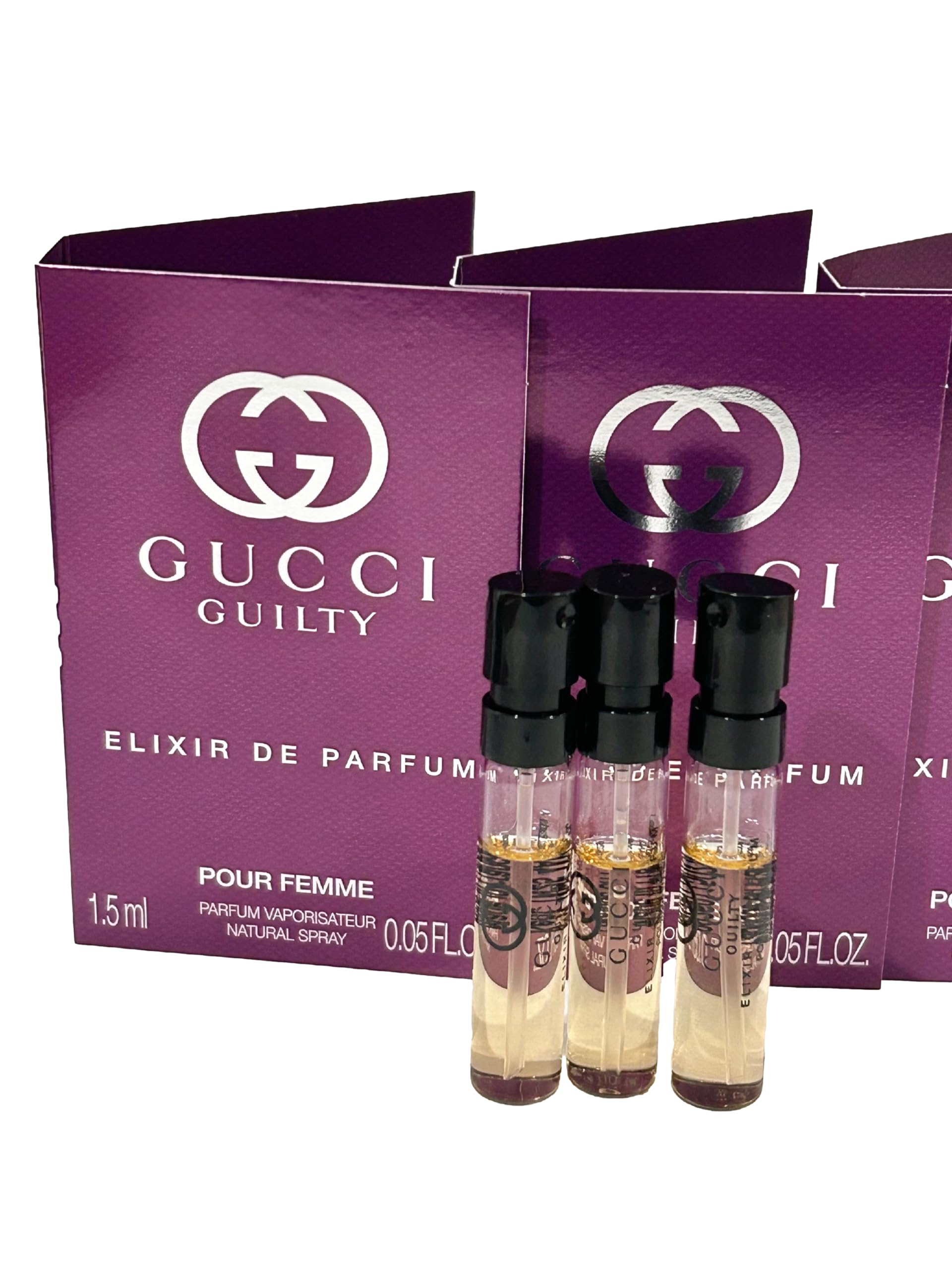Gucci Guilty Elixir Sample Perfume for Women – 1.5 ml x 3 Travel Set