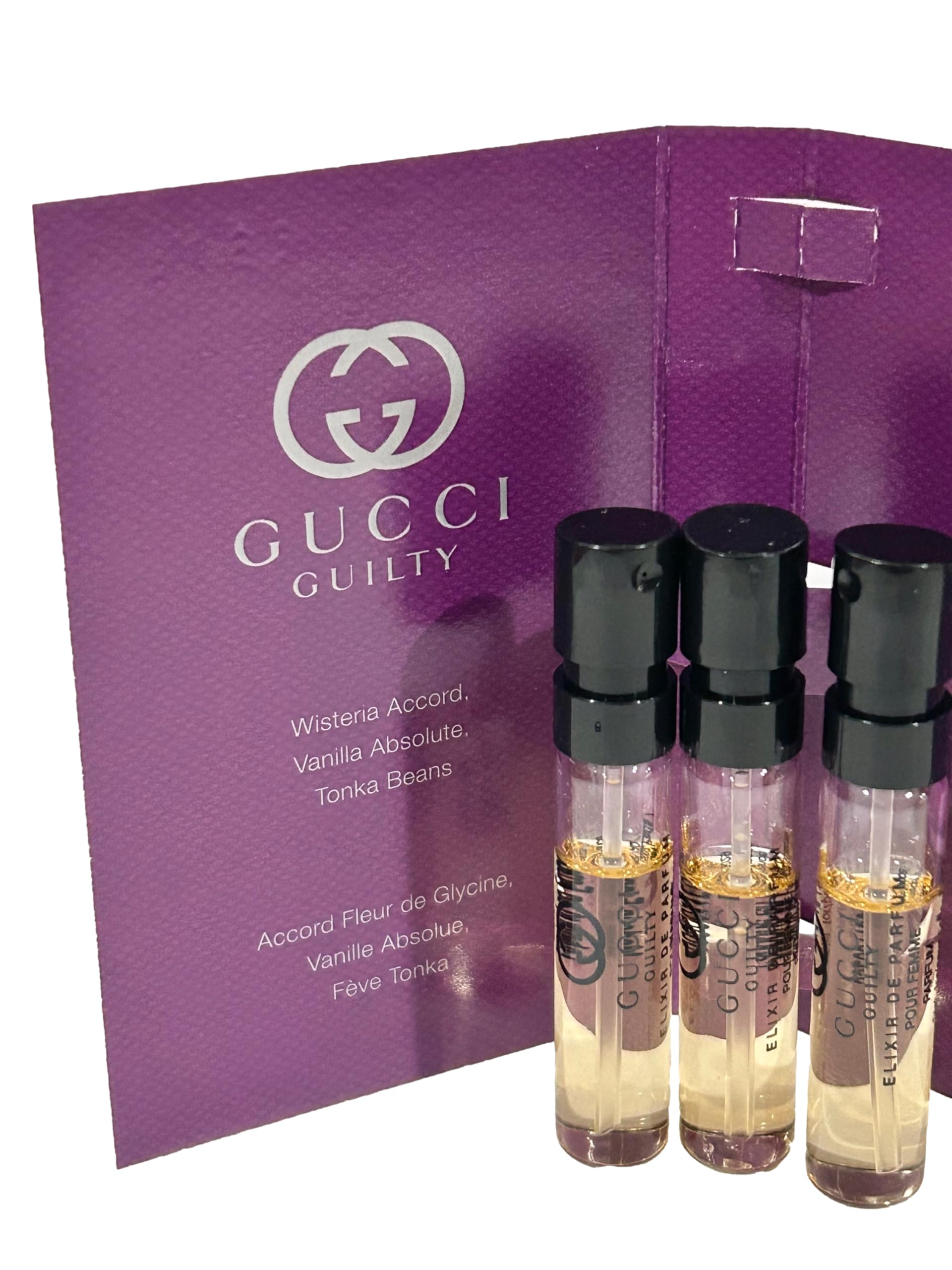 Gucci Guilty Elixir Sample Perfume for Women – 1.5 ml x 3 Travel Set