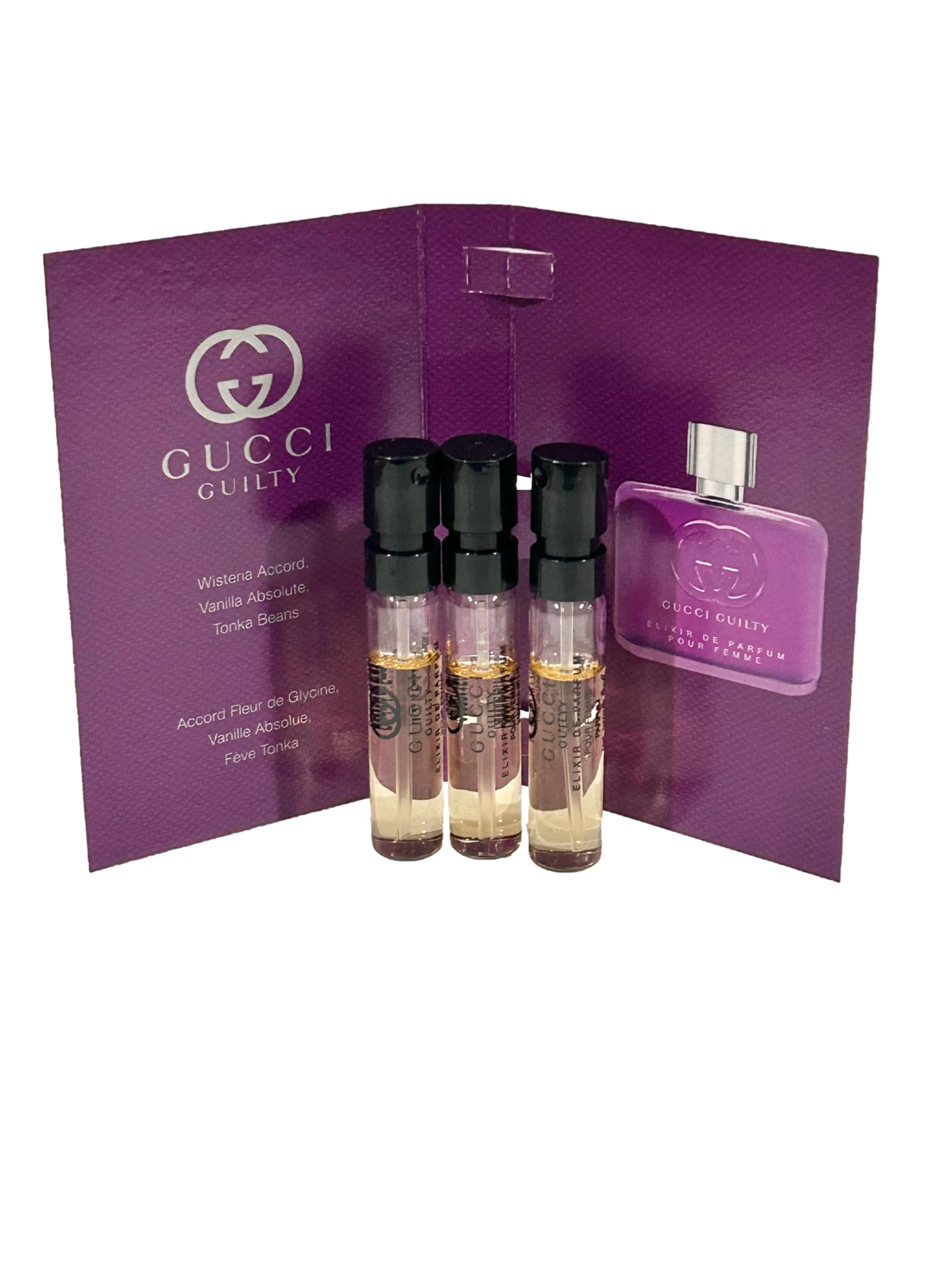 Gucci Guilty Elixir Sample Perfume for Women – 1.5 ml x 3 Travel Set