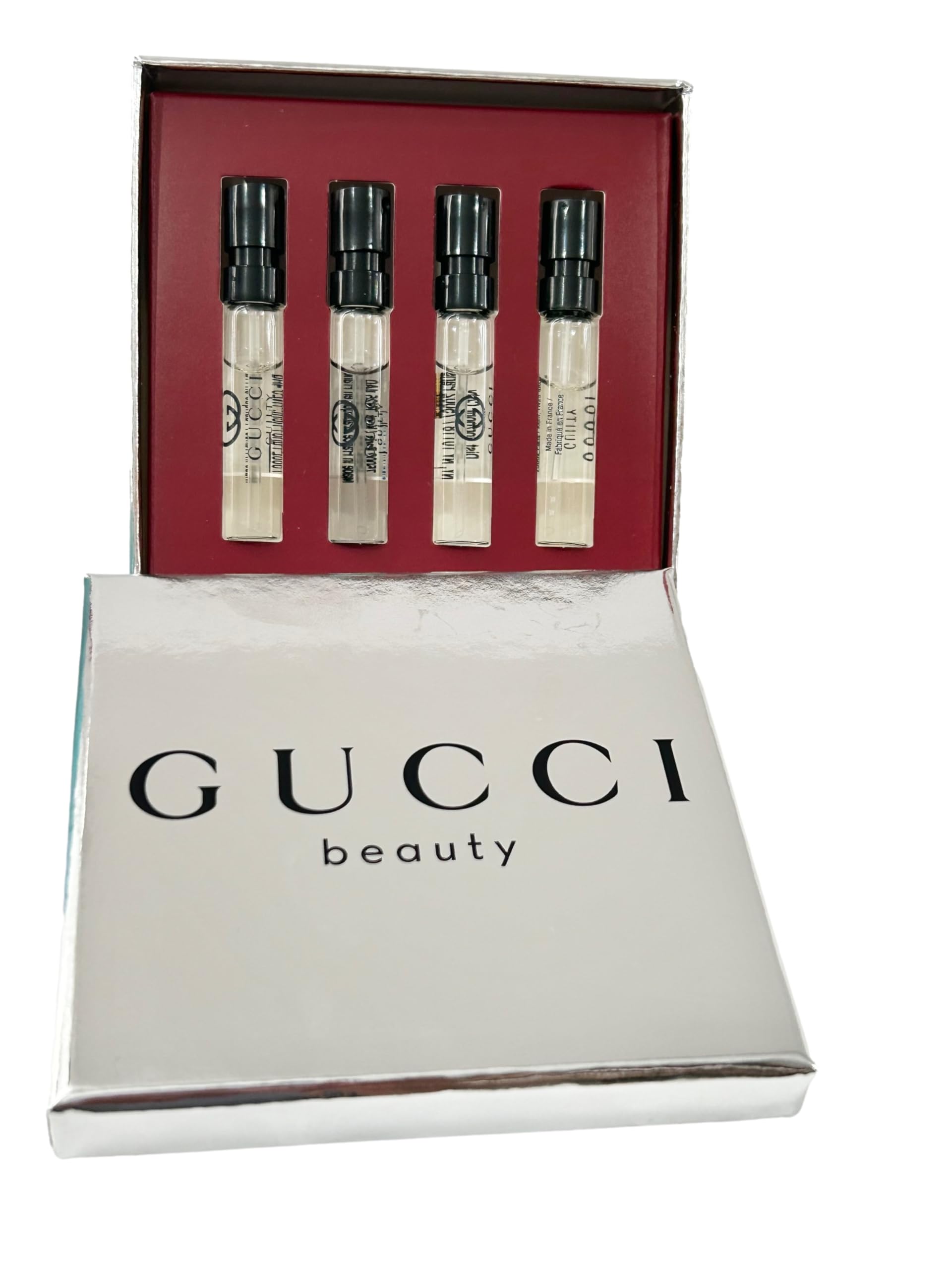 Gucci Guilty Men Sample Gift Set – 4 x 1.5 ml Vials (EDT, Parfum, EDP, Essence)