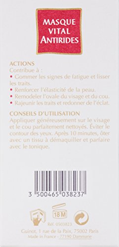 Guinot Vital Anti-Wrinkle Mask, 1.6 oz – Rejuvenating Facial Mask for Mature Skin